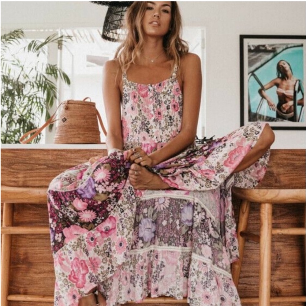 Spell & The Gypsy Collective Desert Daisy Maxi Sundress in Lilac 💐Size Small